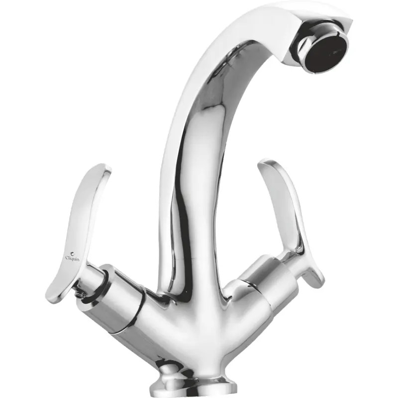 Cliquin Wave Centre Hole Basin Mixer: Durable Brass, Splash-Free Flow, Sleek Design